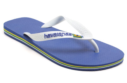 Havaianas Brasil Mens Flip Flops Royal Blue/White