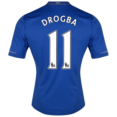 2012-13 Chelsea Home Shirt (Drogba 11) - Kids