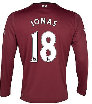 2012-13 Newcastle Long Sleeve Away Shirt (Gutierrez 18)