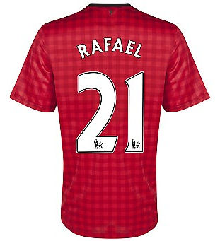 2012-13 Man Utd Nike Home Shirt (Rafael 21)