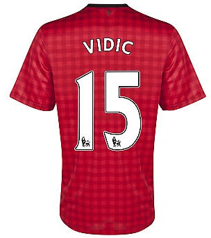 2012-13 Man Utd Nike Home Shirt (Vidic 15)