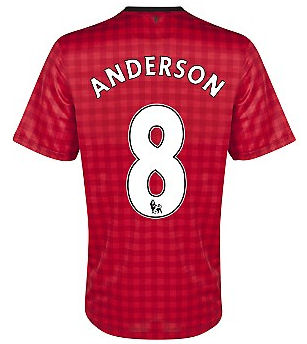 2012-13 Man Utd Nike Home Shirt (Anderson 8) - Kids