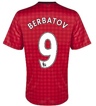2012-13 Man Utd Nike Home Shirt (Berbatov 9) - Kids