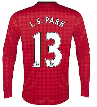 2012-13 Man Utd Nike Long Sleeve Home (J.S.Park 13)