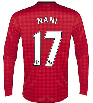 2012-13 Man Utd Nike Long Sleeve Home (Nani 17)