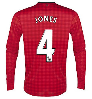2012-13 Man Utd Nike Long Sleeve Home (Jones 4)