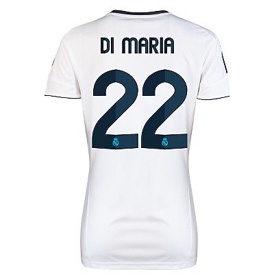 2012-13 Real Madrid Womens Home Shirt (Di Maria 22)