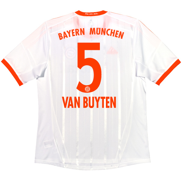 2012-13 Bayern Munich Away Shirt (Van Buyten 5)