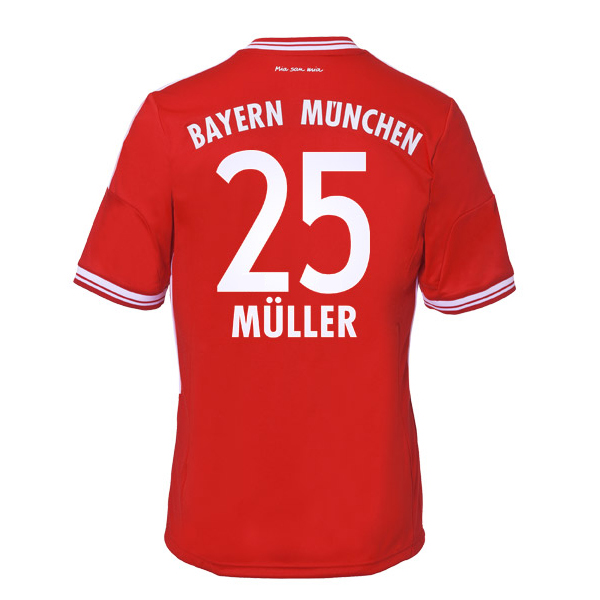 2013-14 Bayern Munich Home Shirt (Muller 25)