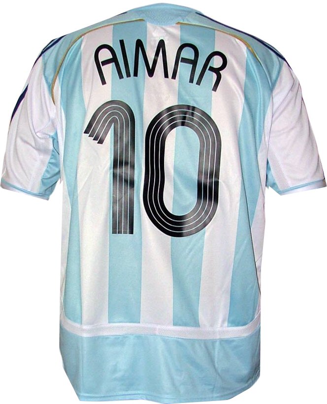 Argentina home (Aimar 10) 06/07