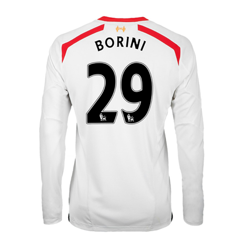 2013-14 Liverpool Away Long Sleeve Shirt (Borini 29)