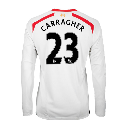 2013-14 Liverpool Away Long Sleeve Shirt (Carragher 23)