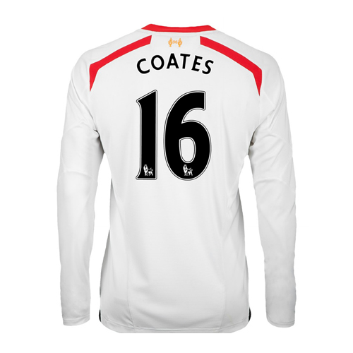 2013-14 Liverpool Away Long Sleeve Shirt (Coates 16) - Kids