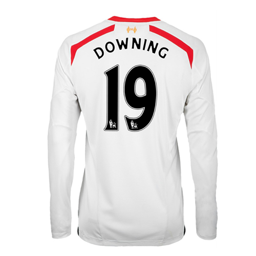 2013-14 Liverpool Away Long Sleeve Shirt (Downing 19) - Kids