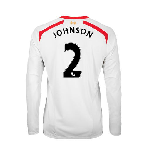 2013-14 Liverpool Away Long Sleeve Shirt (Johnson 2) - Kids