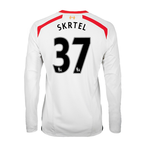 2013-14 Liverpool Away Long Sleeve Shirt (Skrtel 37)