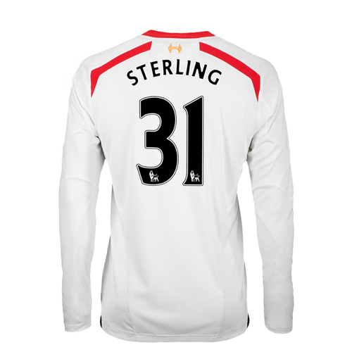 2013-14 Liverpool Away Long Sleeve Shirt (Sterling 31)