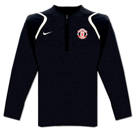 06-07 Man Utd L/S Lightweight Top (black)