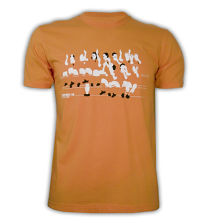 Mens Remember '88 Basic T -- Orange 100% cotton