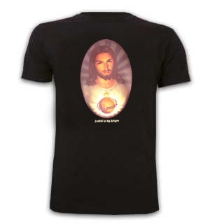 Mens Football Is My Religion Basic T // Black 100% cotton