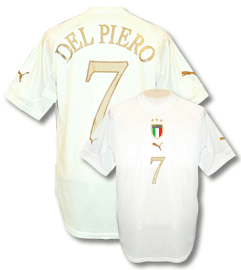 Italy away (Del Piero 7) 04/05