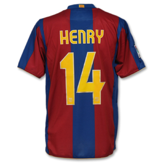 07-08 Barcelona home (with official Henry printing)