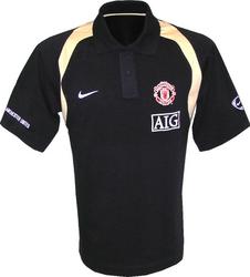 07-08 Man Utd Polo shirt (black)