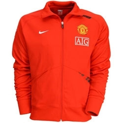 Man Utd Nike 07-08 Man Utd Lineup Jacket (Red)