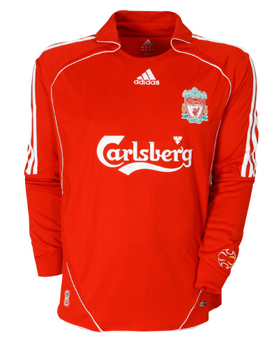 06-08 Liverpool L/s Home - Kids (gerrard 8)