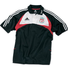 07-08 Liverpool Polo Shirt (Black) - Kids