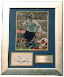 England Signed Photo David Beckham 10x8