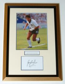 Gary Lineker Signed White Card