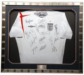 England Squad Signed Shirt 30x25 England Squad Signed Shirt 30x25 Small Image