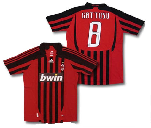 07-08 AC Milan home (Gattuso 8)