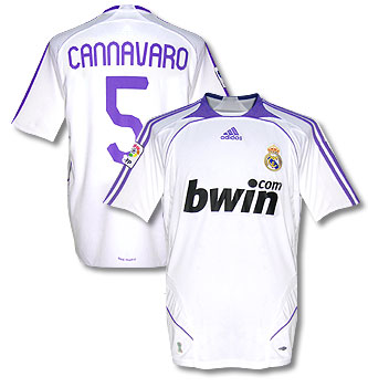 07-08 Real Madrid home (Cannavaro 5)