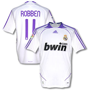 07 08 Real Madrid home Robben 11 07 08 Real Madrid home Robben 11