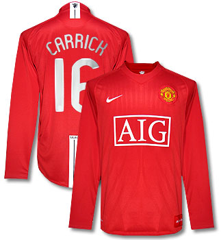 07-08 Man Utd L/S (Carrick 16) CL