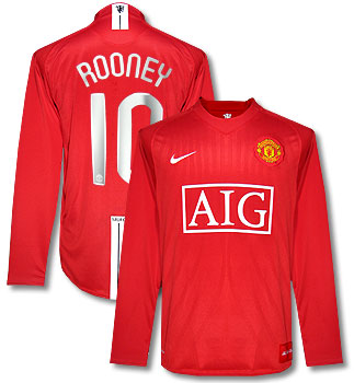 07-08 Man Utd L/S home (Rooney 10) CL