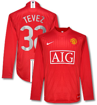 07-08 Man Utd L/S home (Tevez 32) CL