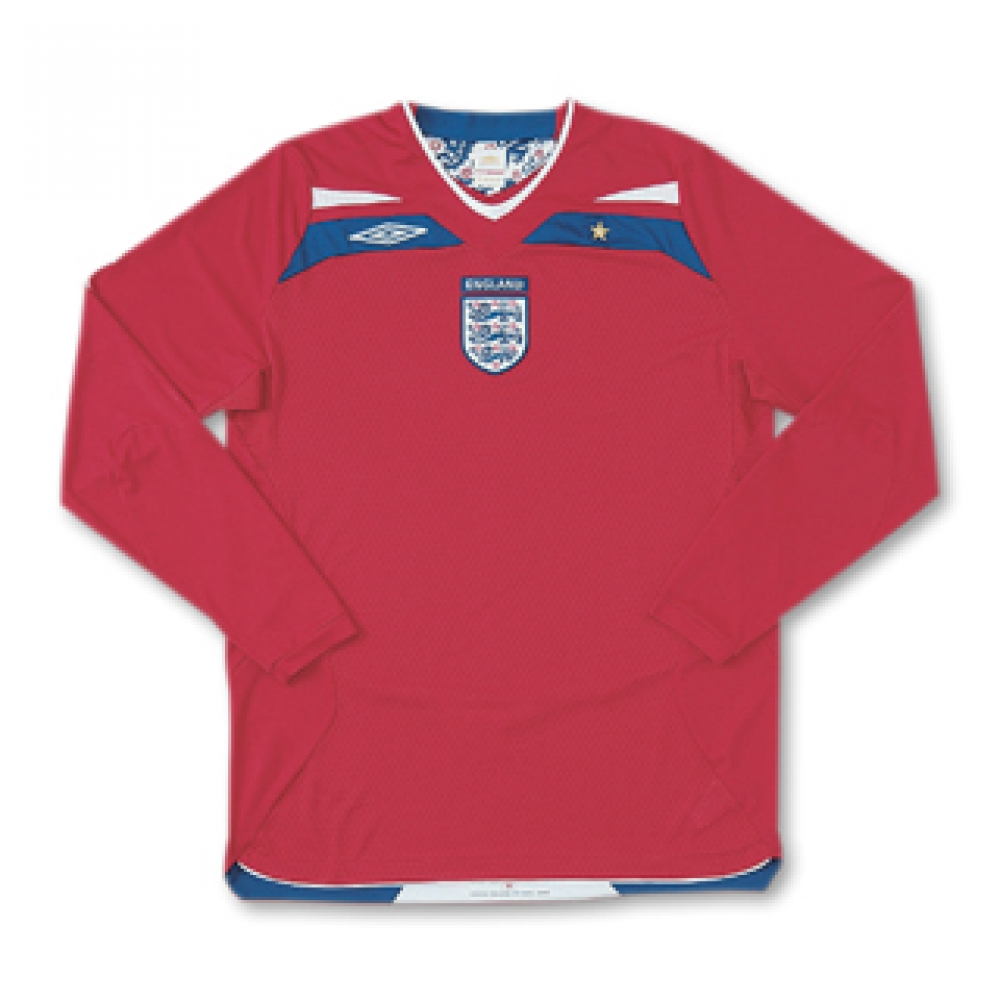 08-09 England L/S away - Kids