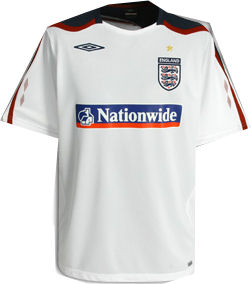 08-09 England Bench Poly Tee (white)