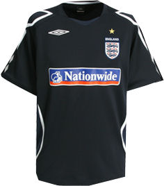 08-09 England Training shirt (navy)