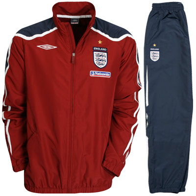 08-09 England Tracksuit (deep red)