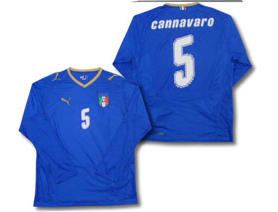 08-09 Italy L/S home (Cannavaro 5)
