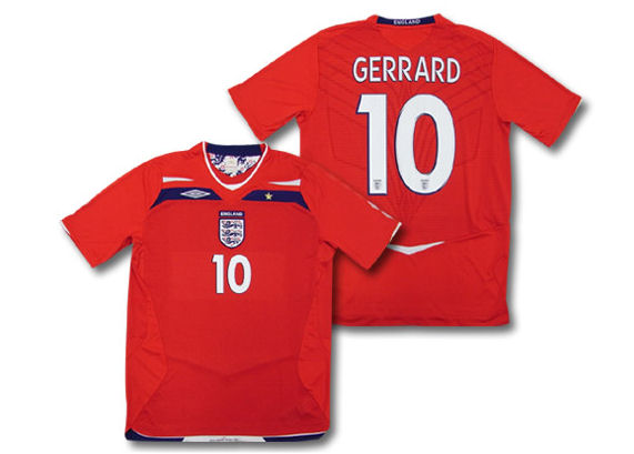 2008 england away shirt