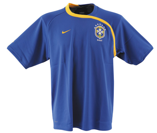08-09 Brazil Training Jersey (blue)