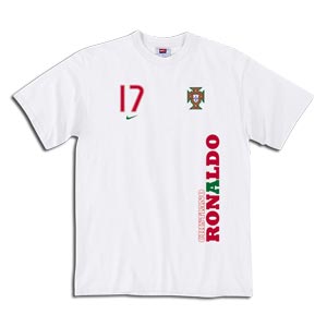 08-09 Portugal C.Ronaldo Tee (white)