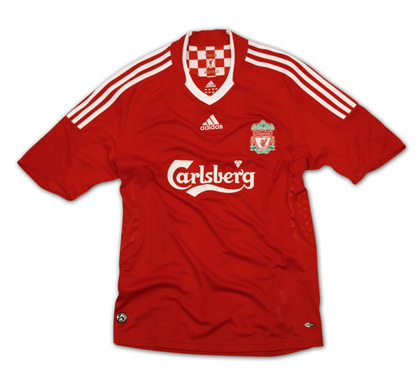 08-09 Liverpool home (Gerrard 8) with Premiership patch