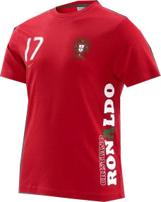 08-09 Portugal C.Ronaldo T-Shirt (red) - Kids