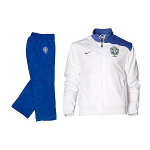 08 09 Brazil Woven Warmup Suit white